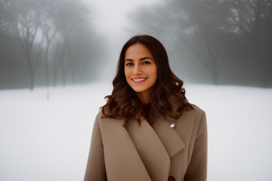 snowy park