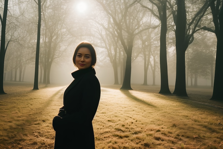 Foggy, woman