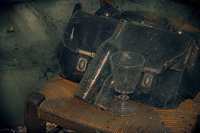 A satchel bag on a chair.