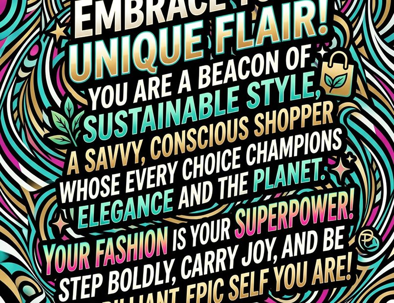 Vibrant swirls, text: Embrace your flair! Show off barrel bags—where eco-trend meets style. Green leaf badge for sustainability.