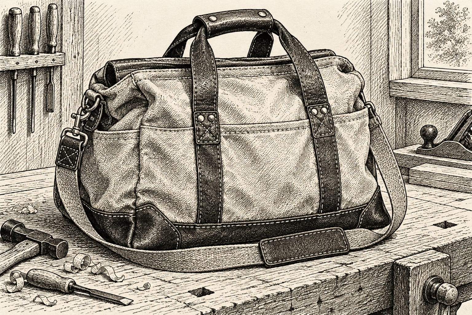 Durable canvas bag built for daily wear and tear